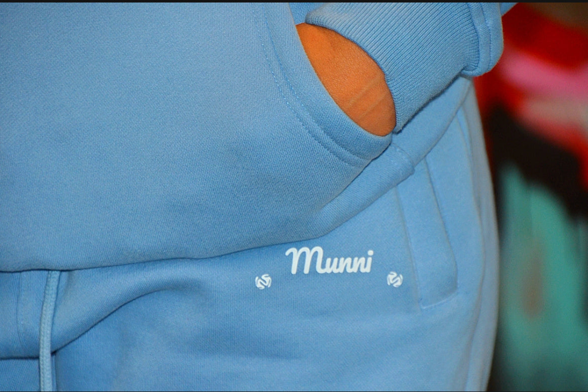 MUNNI Galaxy Joggers - Baby blue