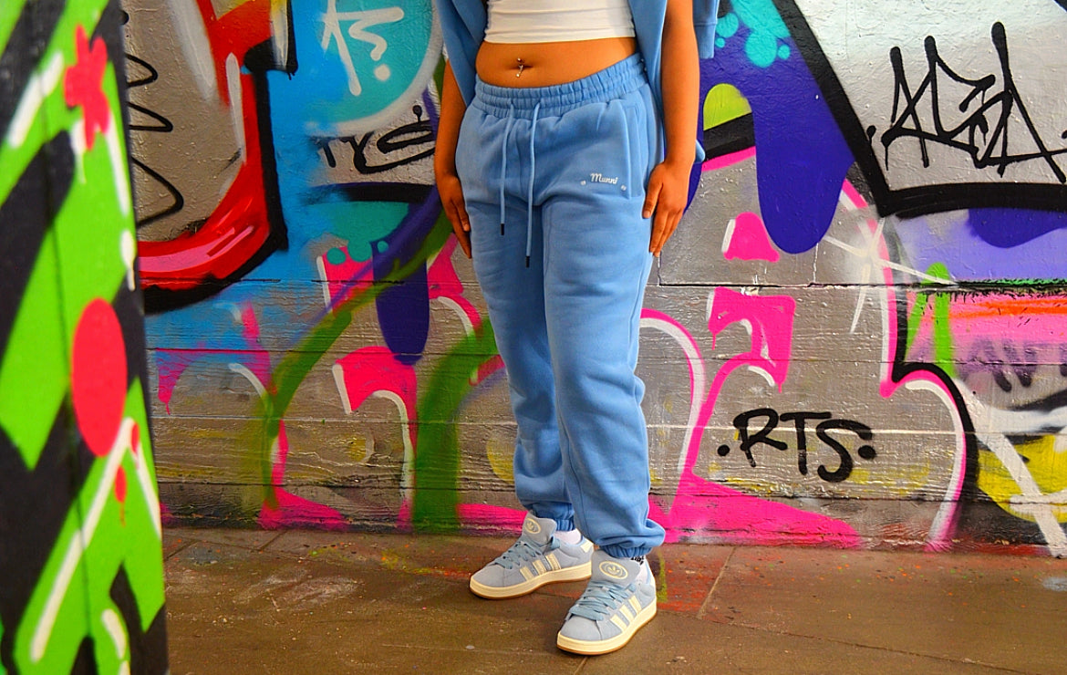 MUNNI Galaxy Joggers - Baby blue