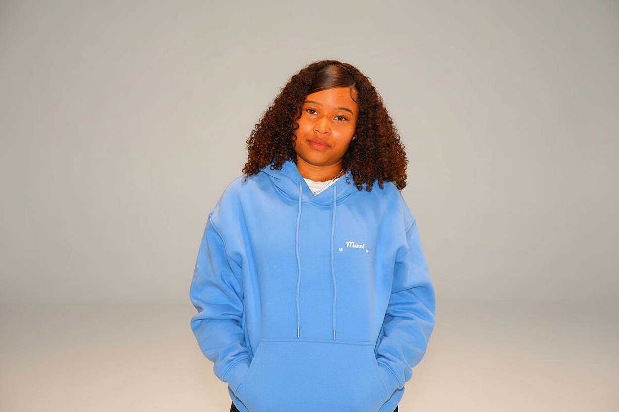 Munni Galaxy Hoodie - Baby blue