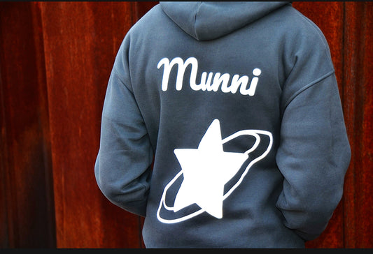 MUNNI Galaxy Hoodie - charcoal grey