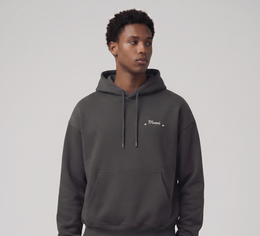 MUNNI Galaxy Hoodie - Charcoal Grey