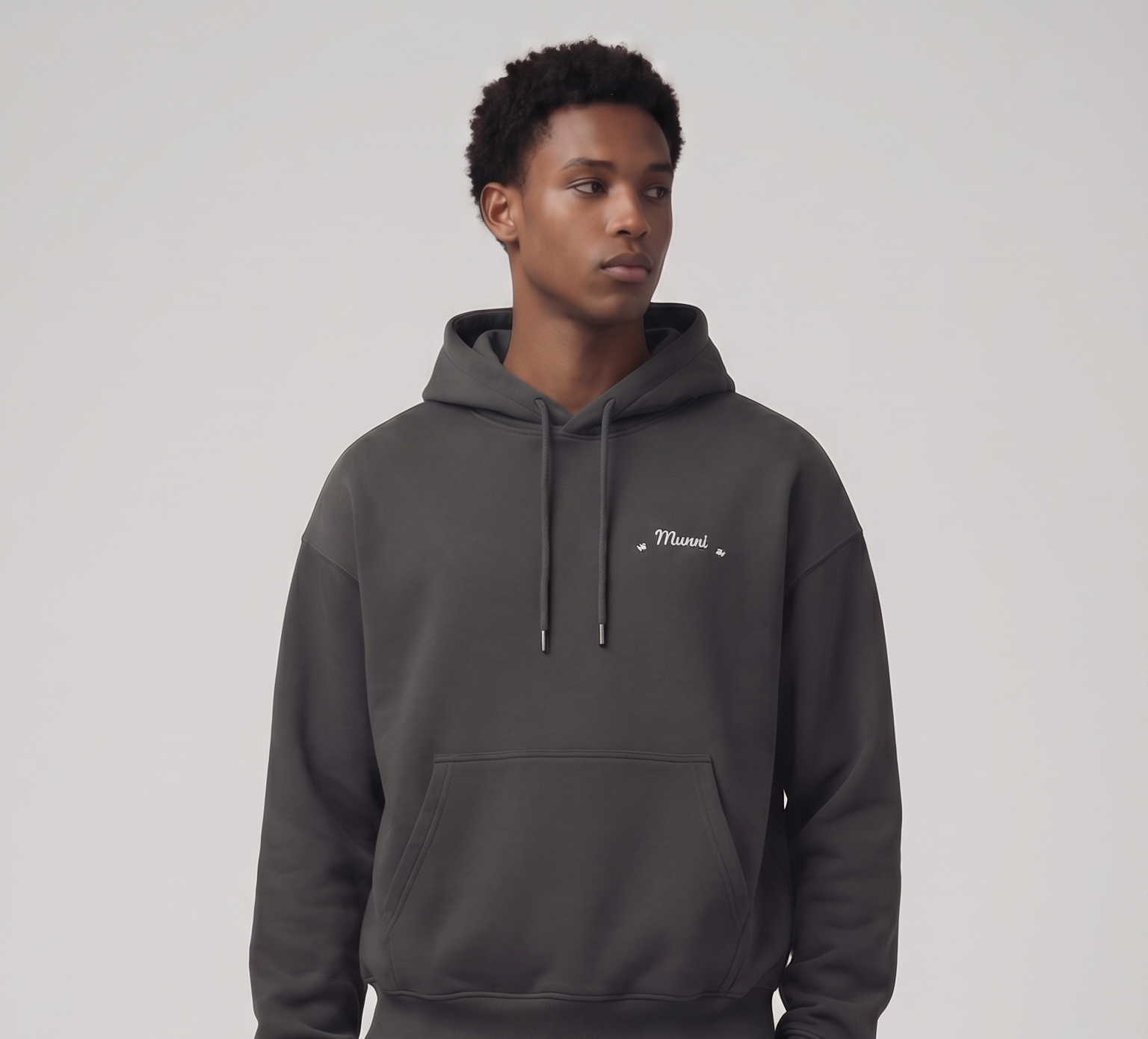 MUNNI Galaxy Hoodie - Charcoal Grey